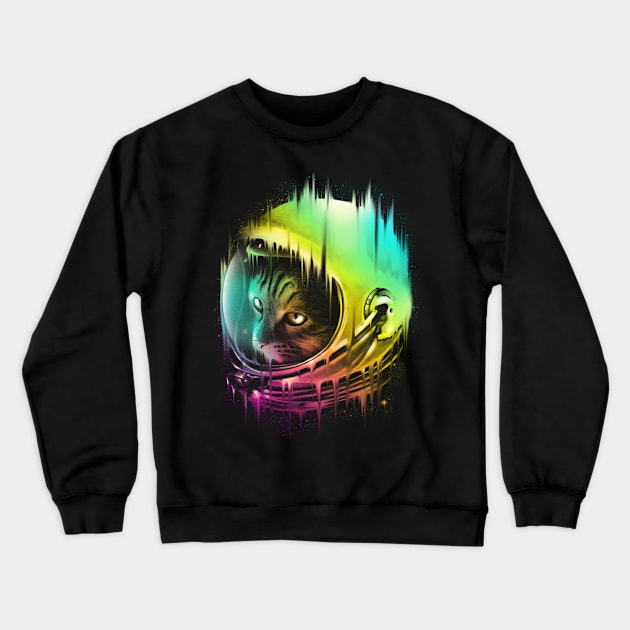 The Intergalactic Wanderer Crewneck Sweatshirt by opawapo